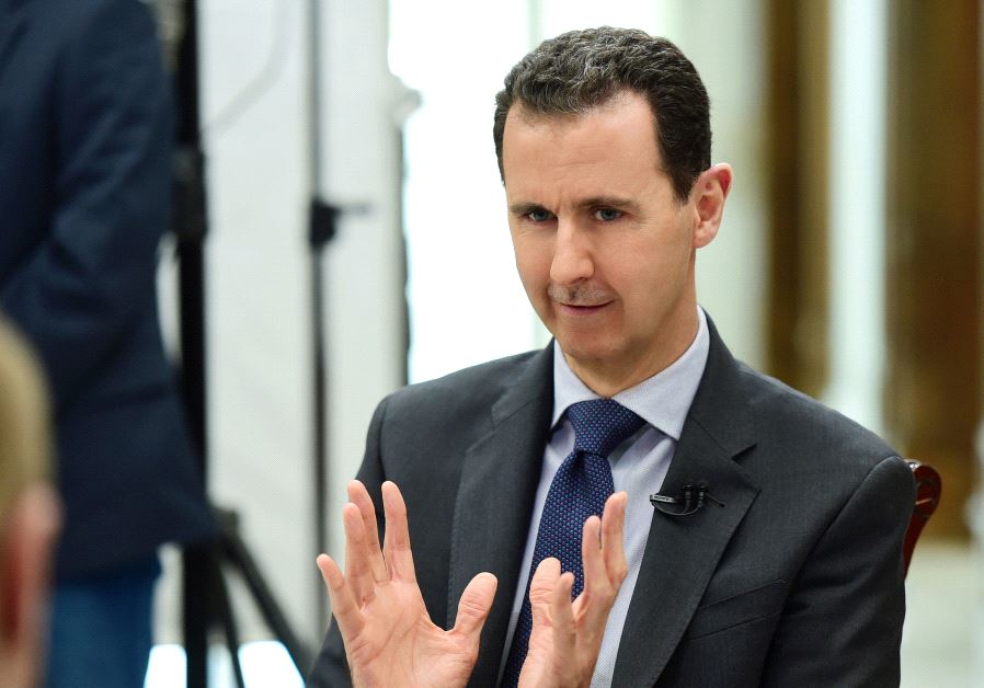 Syria's President Bashar al-Assad speaks during an interview with RIA Novosti and Sputnik in this handout picture provided by SANA on April 21, 2017.