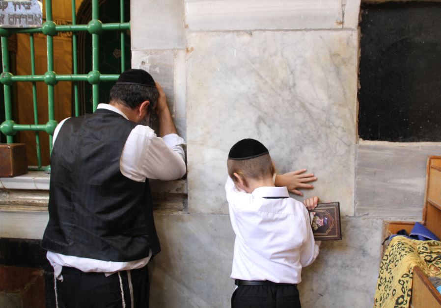 Praying inside the cave 