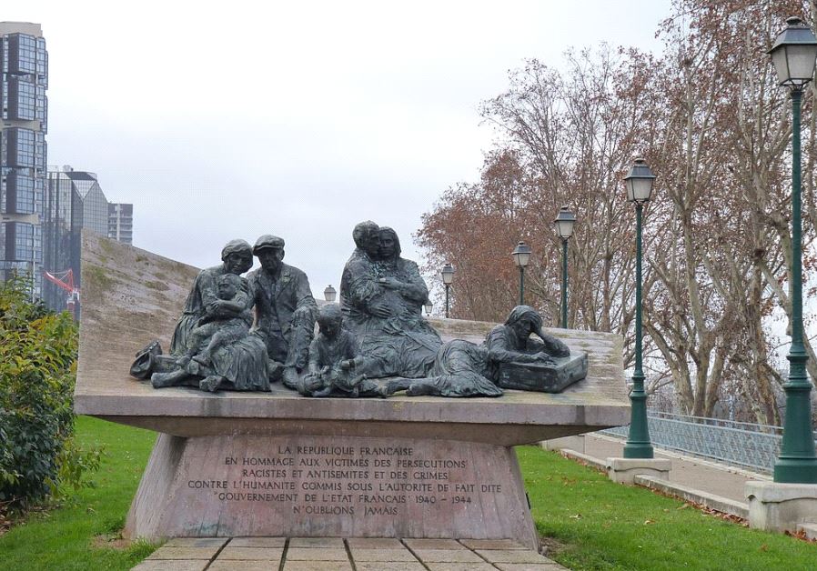Vel' d'Hiv Monument - More than 13,000 French Jews were rounded up in Paris by the Nazis in 1942.