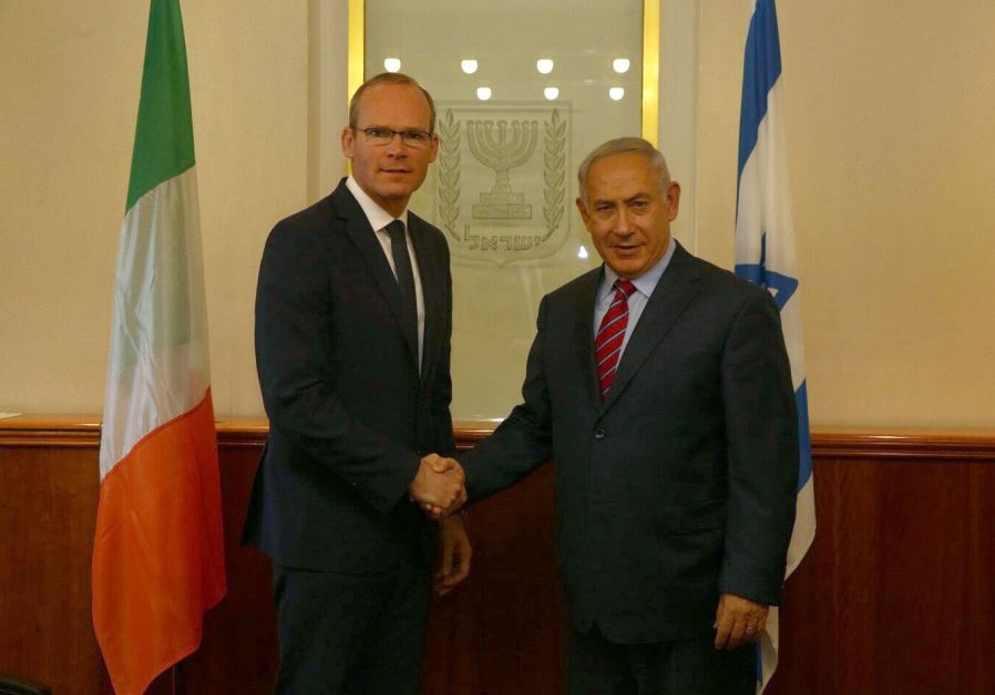 Netanyahu and Irish FM Simon Coveney