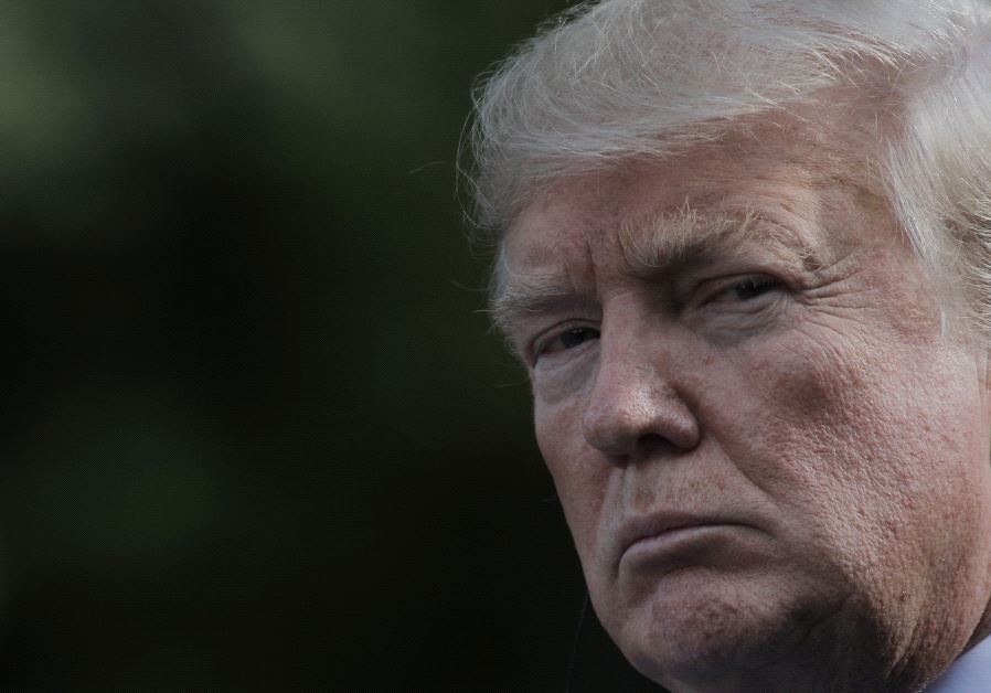 US President Donald Trump looks on during a news conference in the Rose Garden of the White House in Washington, US, June 26, 2017.