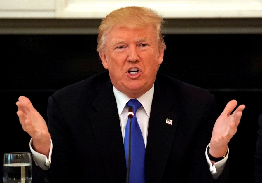 U.S. President Donald Trump speaks at the White House