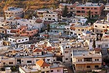 A Druse village in the Golan Heights.